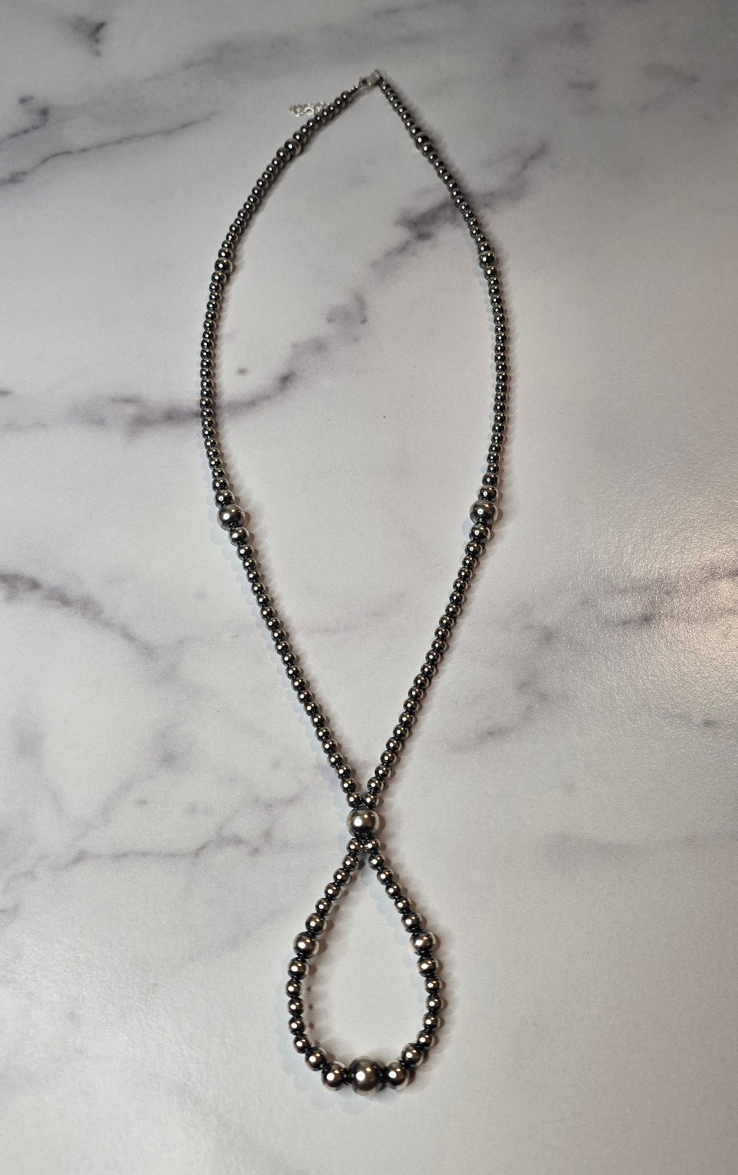 Sterling Pearl Necklace 23-25 inches