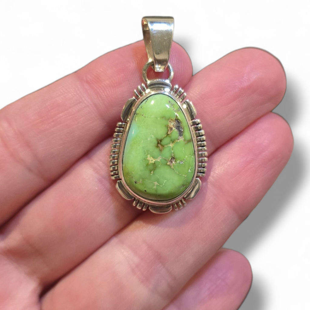 Norvin Johnson Sonoran Gold & Sterling Pendant