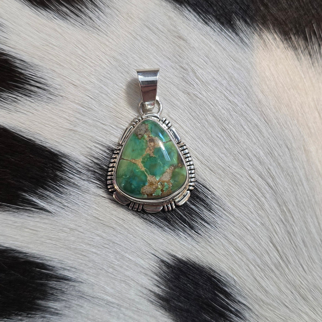 Norvin Johnson Sonoran Gold & Sterling Pendant