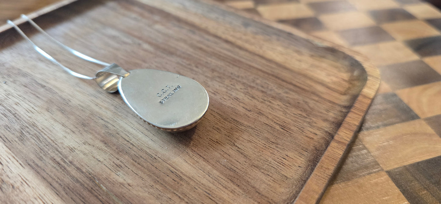 Palomino and Sterling Pendant