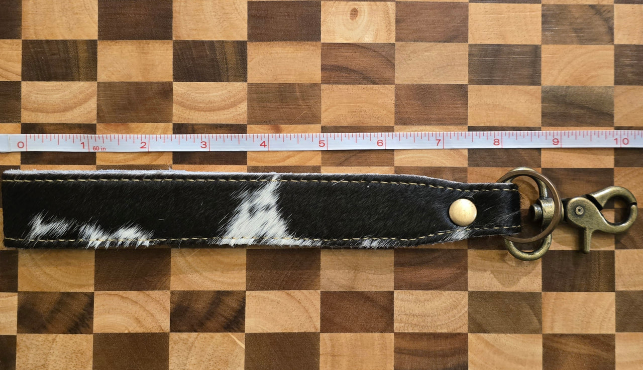 (Clearance) Myra Hair-on Hide Reversible Key Fob