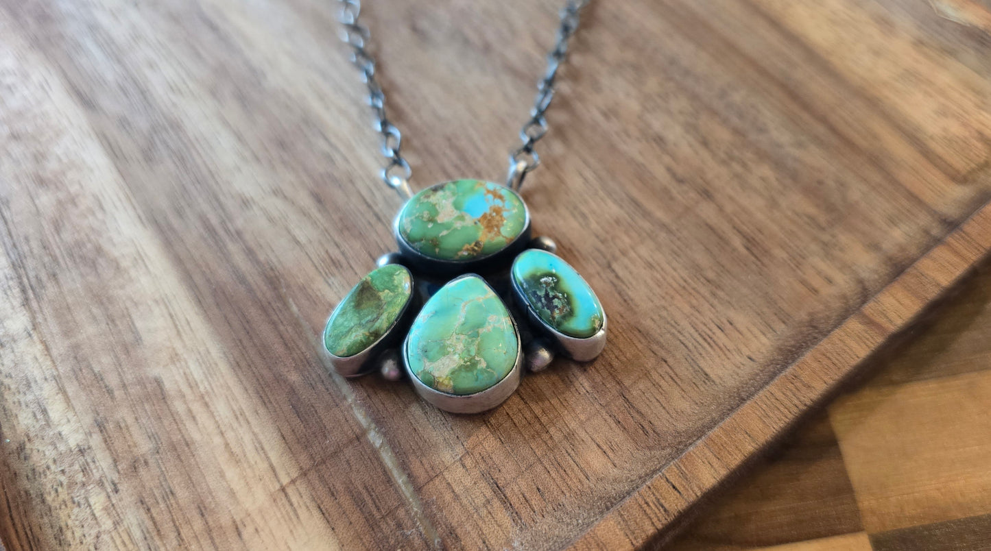 Sonoran Gold Turquoise and Sterling Necklace