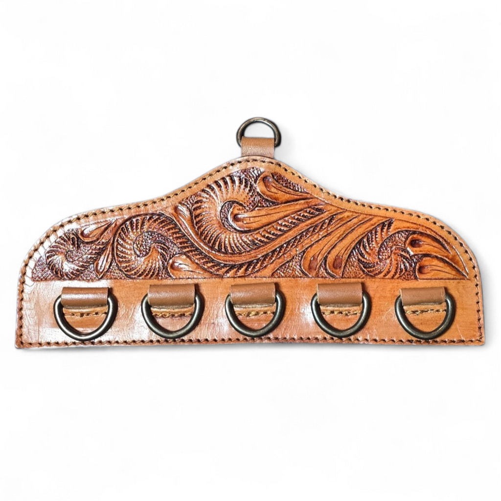 Tooled Leather Scarf/Wild Rag/Twilly Holder