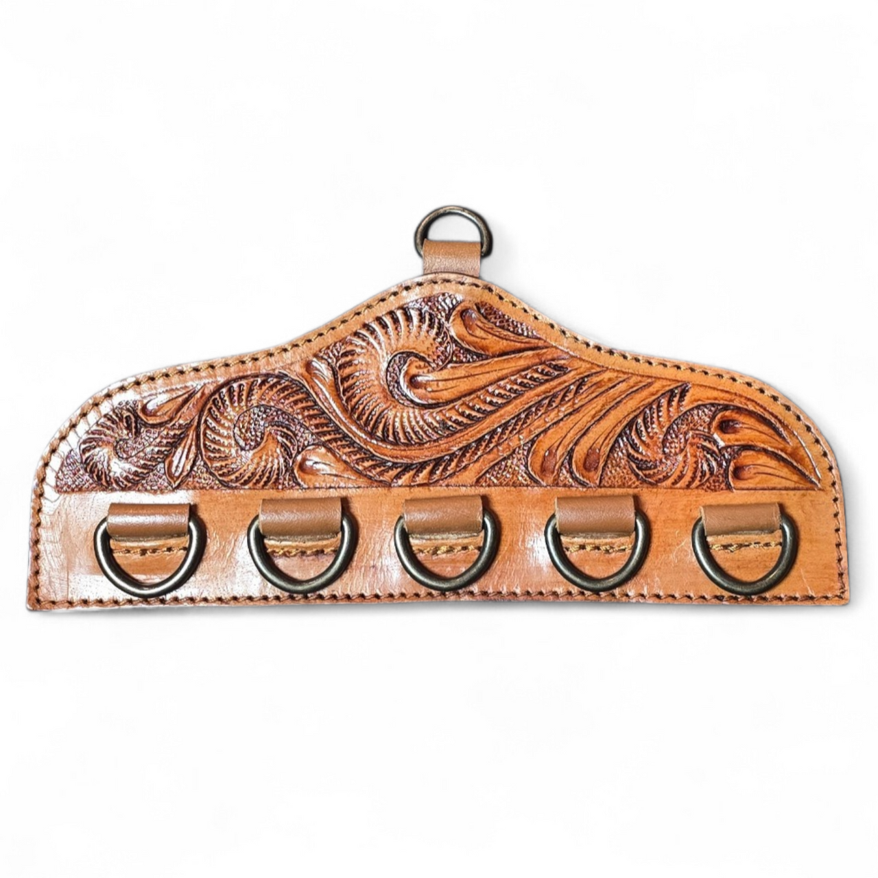 Tooled Leather Scarf/Wild Rag/Twilly Holder