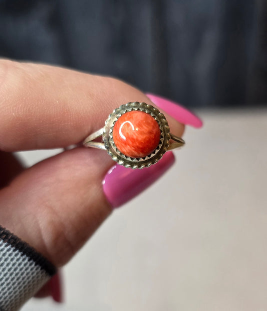 Spiny and Sterling Ring Size 6.5