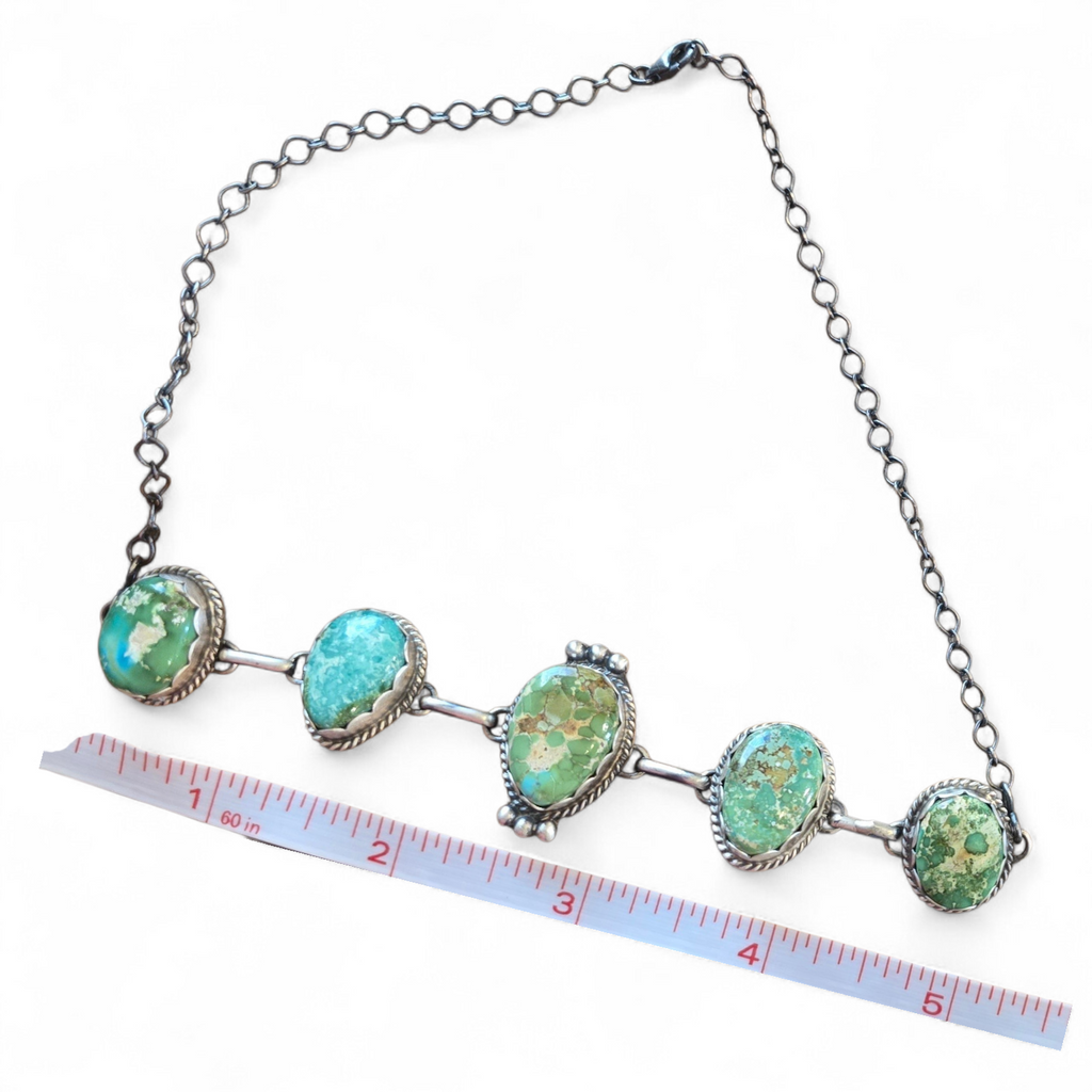LeTricia Largo Emerald Valley Turquoise & Sterling Choker