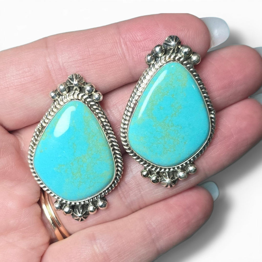 Carol Wylie Tyrone Turquoise Earrings