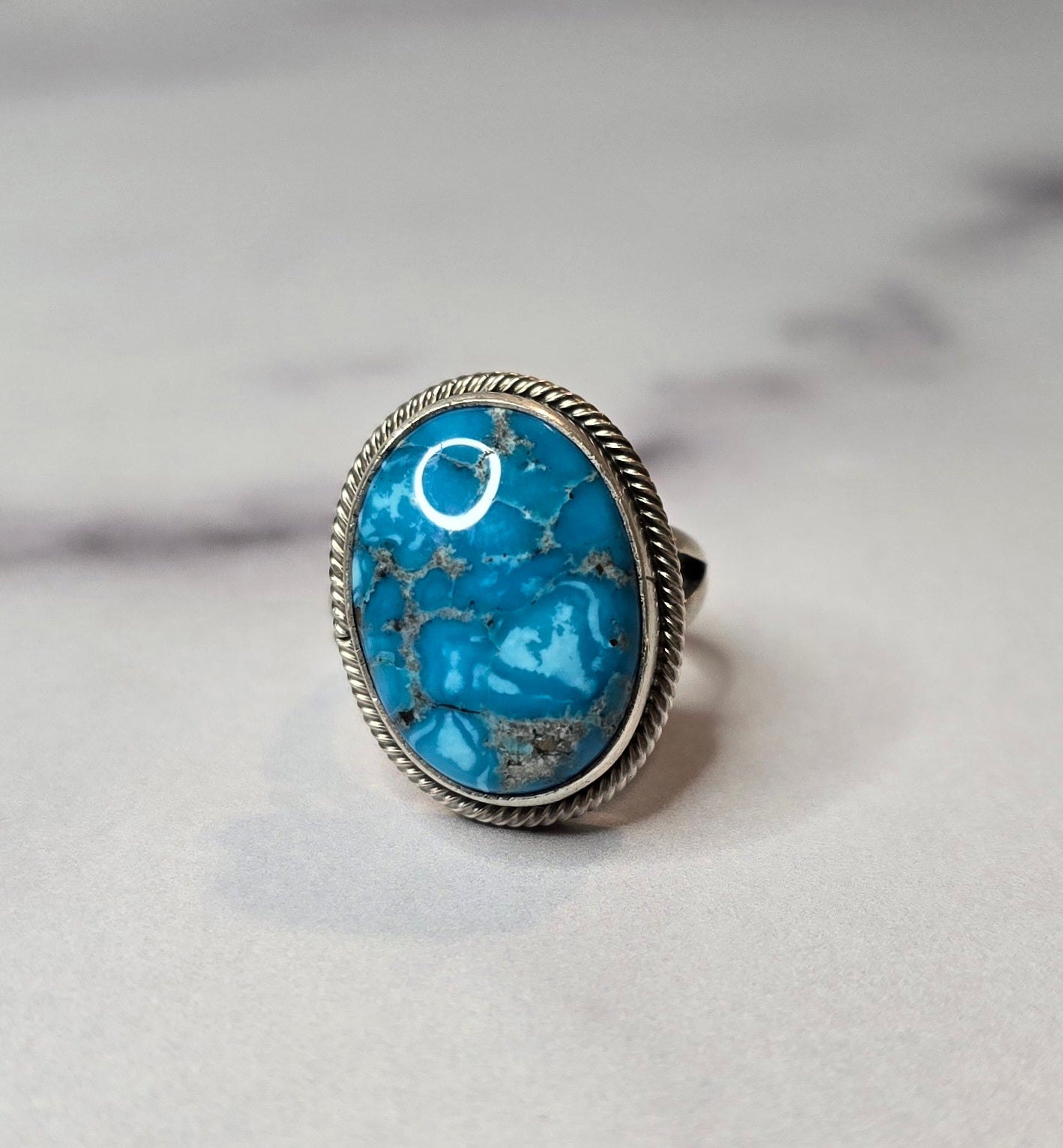 Kingman Turquoise and Sterling Size 6.5 *Includes a FREE Gift With Purchase