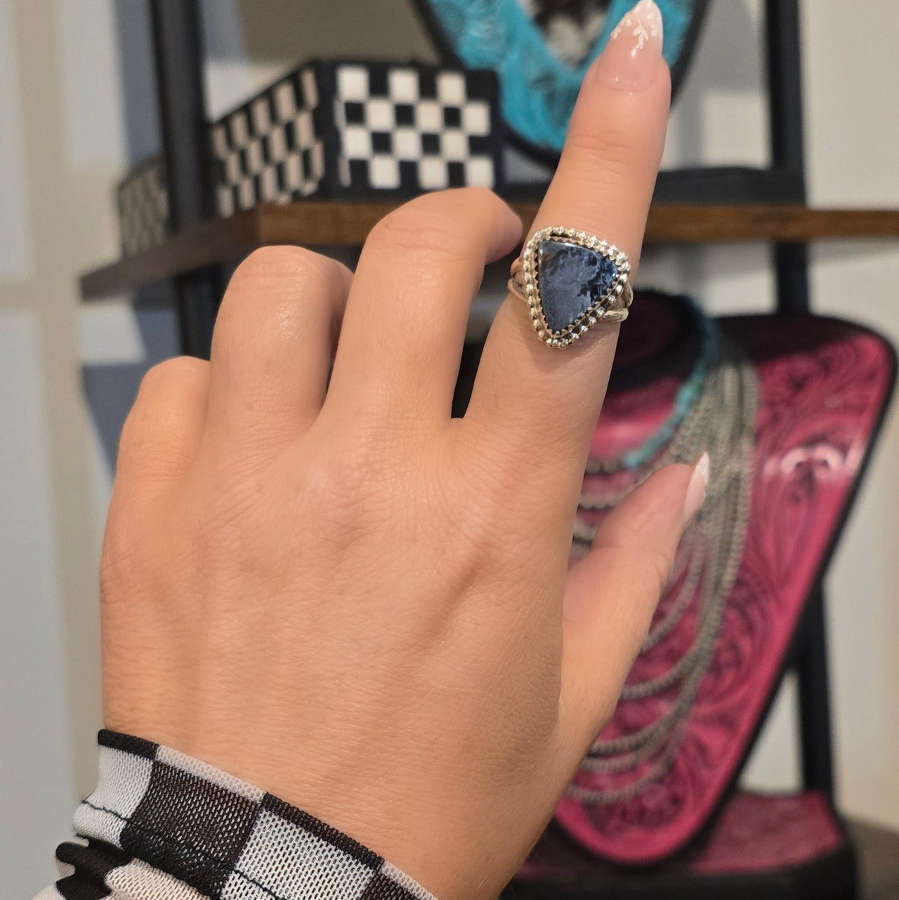 Pietersite & Sterling Ring