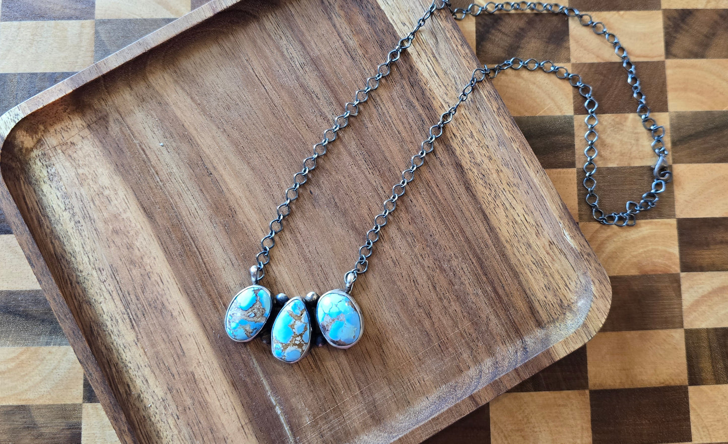 Golden Hills and Sterling Silver Necklace