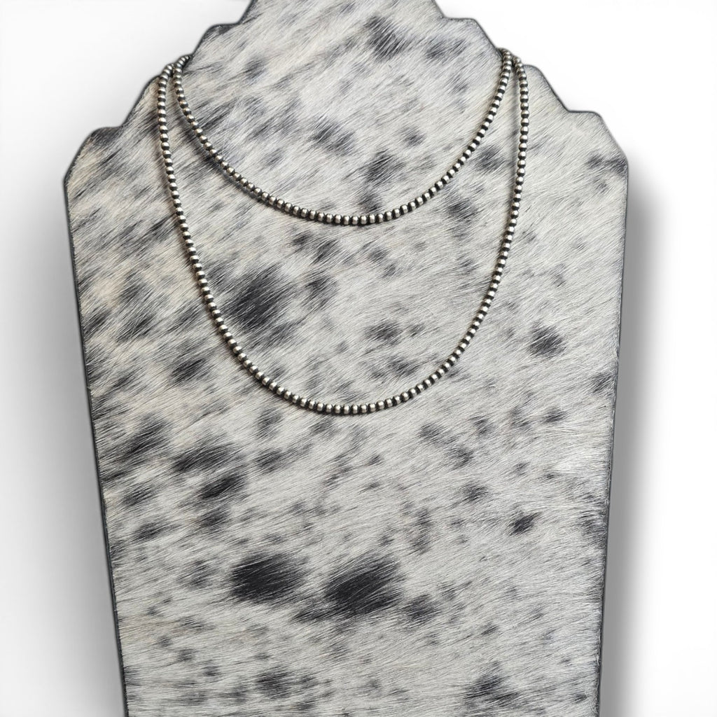 3mm Sterling Pearl Necklace 30 inches