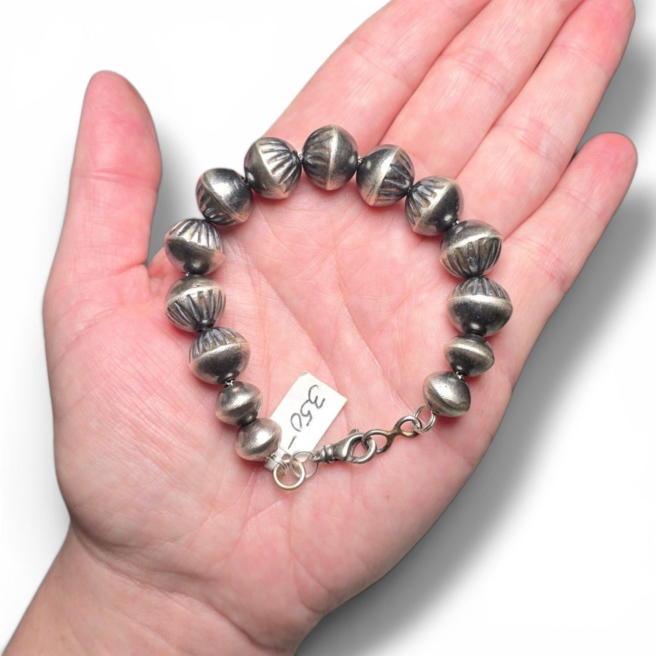 Virginia Tso 13mm Handmade Navajo Pearl Bracelet 7.5 inches