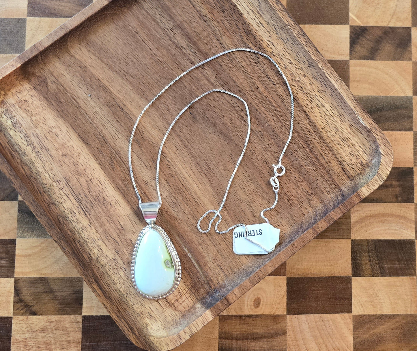 Palomino and Sterling Pendant