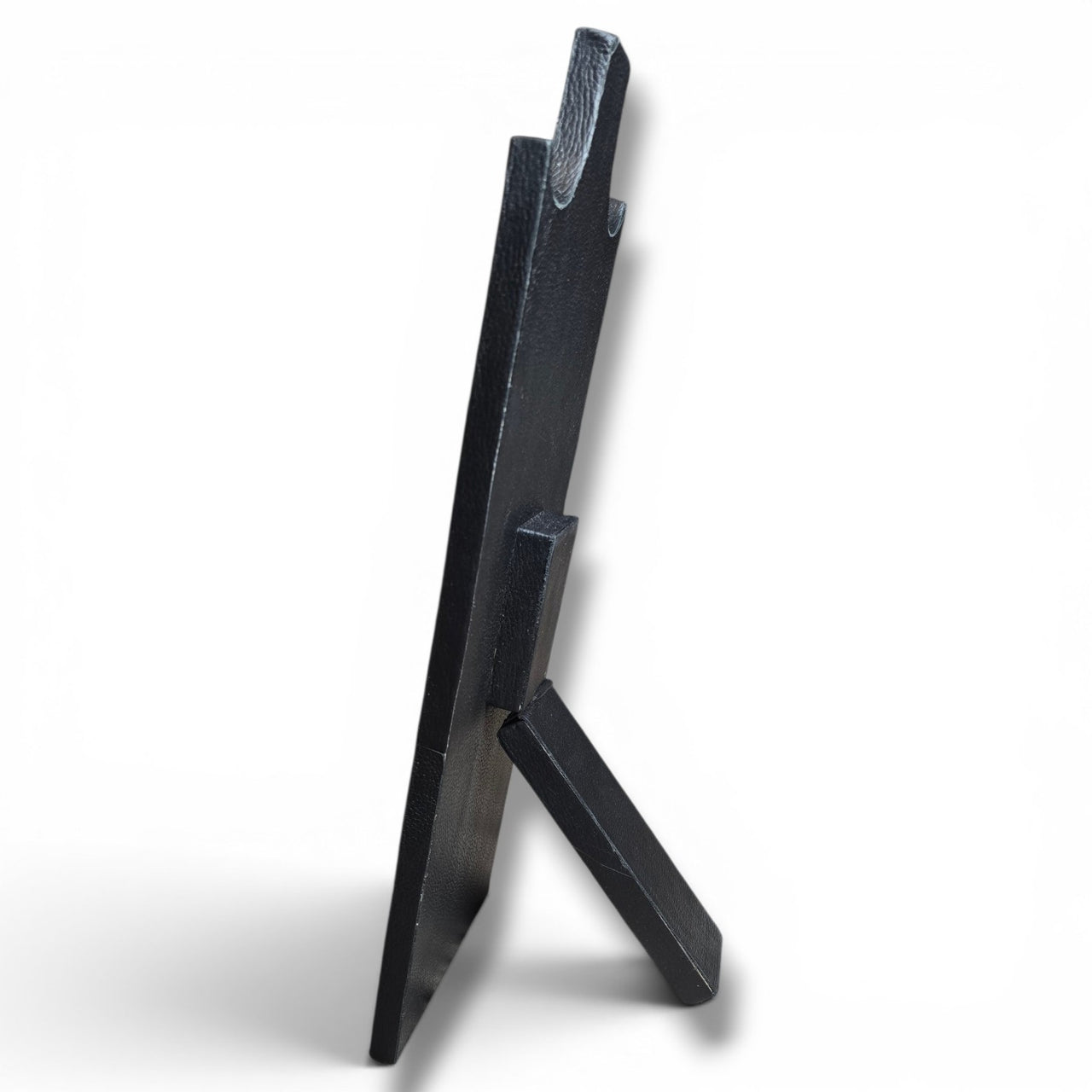 Black & White Hide With Leather Back Necklace Stand