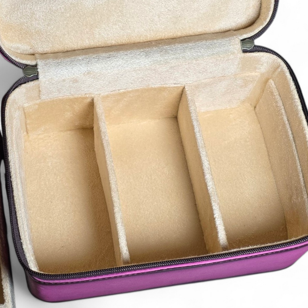 Pink Tooled Leather Jewelry Box