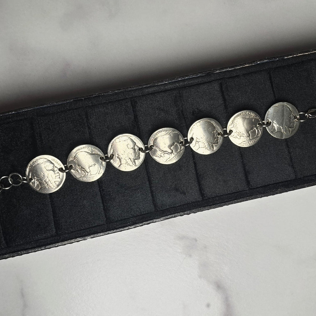 Buffalo Nickel Coin Bracelet or Earrings