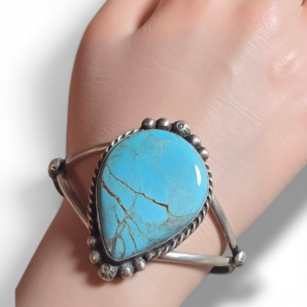 Native Made Kingman Turquoise Cuff