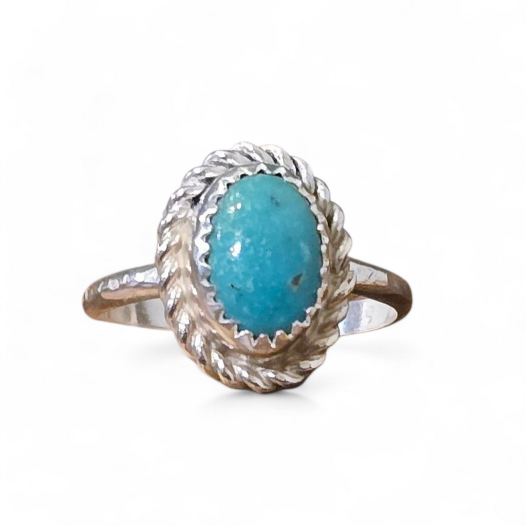 Turquoise & Sterling Ring Size 7