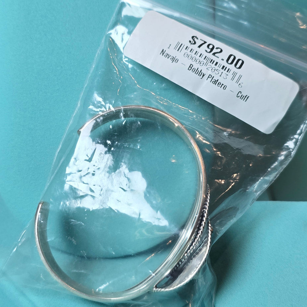 Bobby Platero Sterling & Turquoise Cowboy Hat Cuff