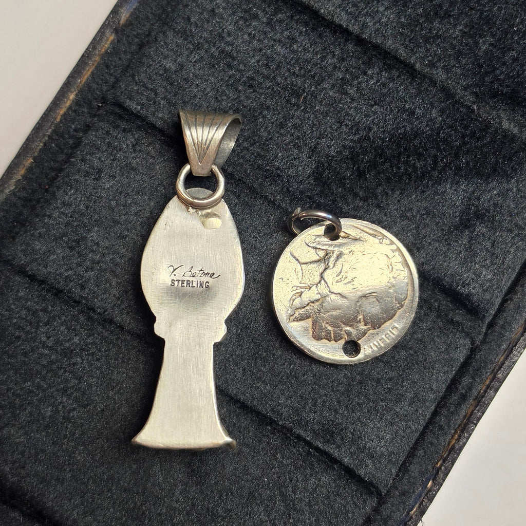 Native Made Sonoran Gold & Sterling Pendant