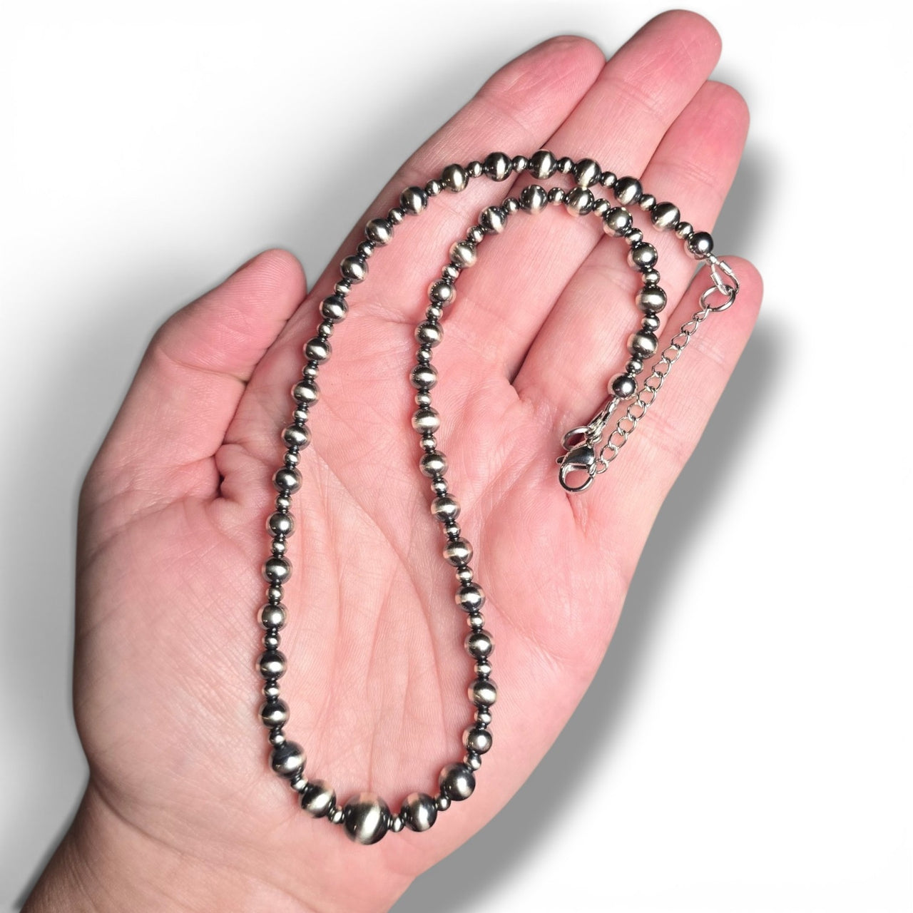 Graduated Sterling Pearl Necklace