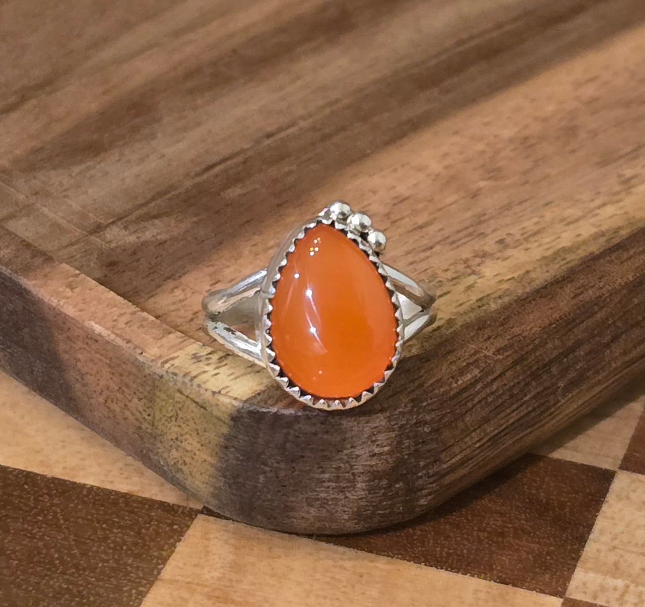 Carnelian & Sterling Ring