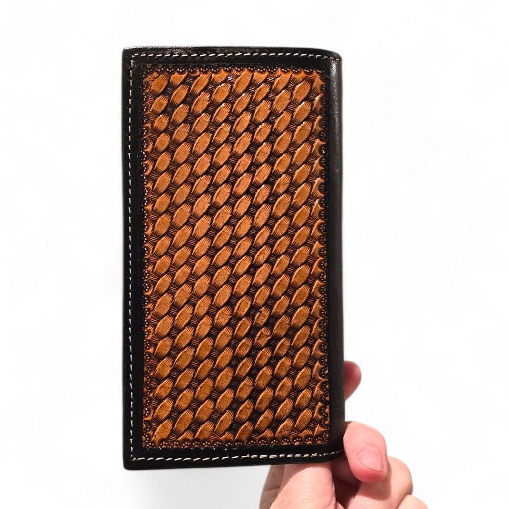 Tooled Leather & Hide Wallet (wholesale cost)
