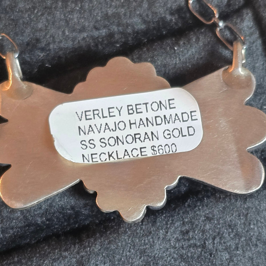 Native Made Sonoran Gold & Sterling Necklace