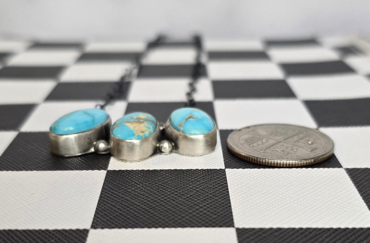 Blue Ridge Turquoise and Sterling  Necklace