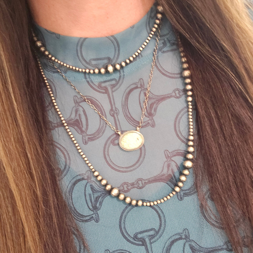 Arthur Bruggeman Royston Turquoise & Sterling Necklace