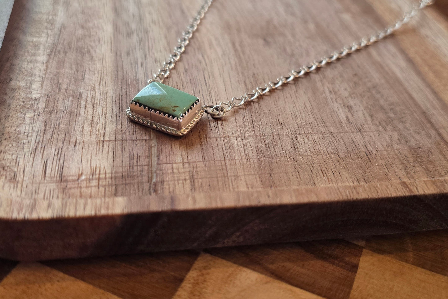 Kingman Turquoise and Sterling Necklace