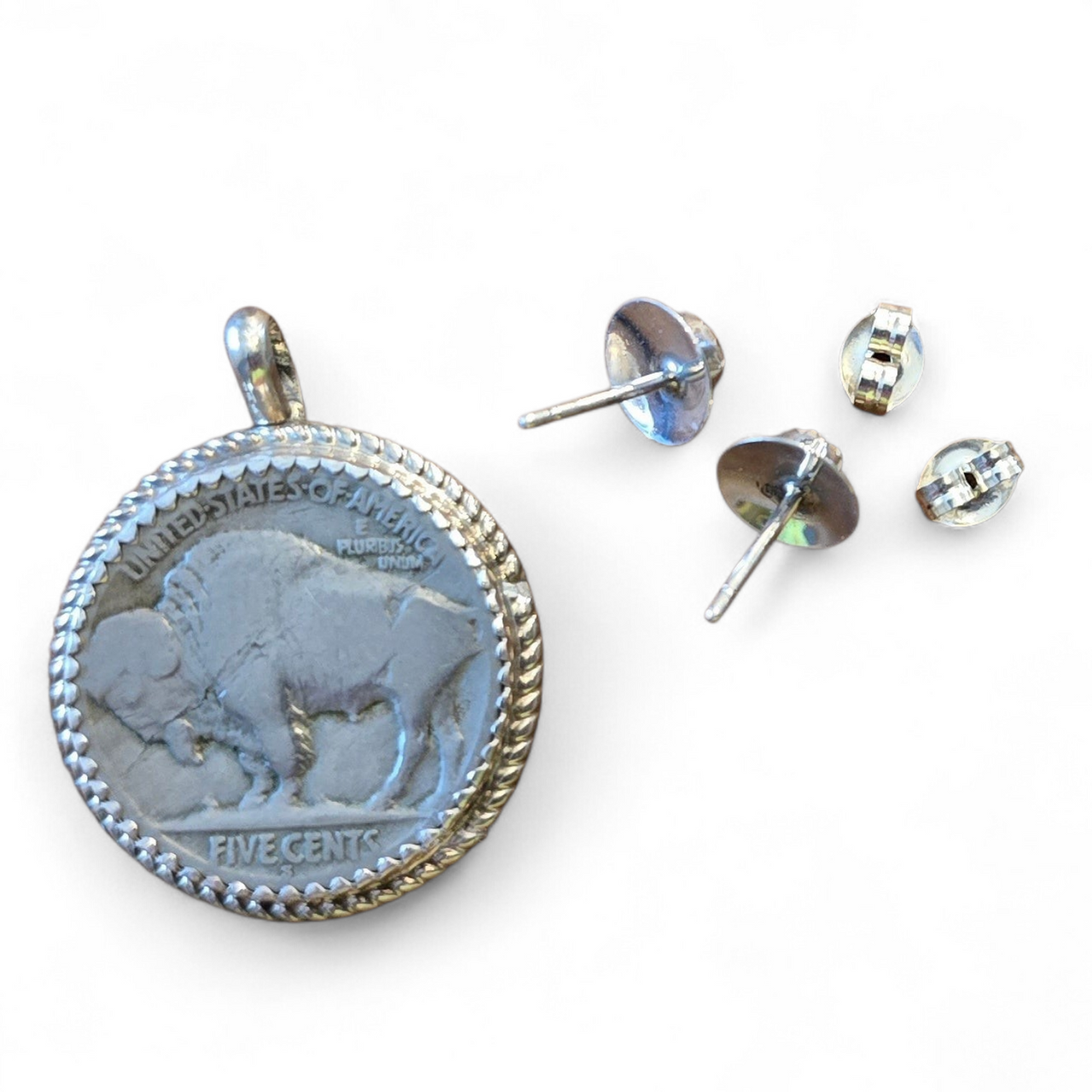 Native Made Purple Spiny & Sterling Studs