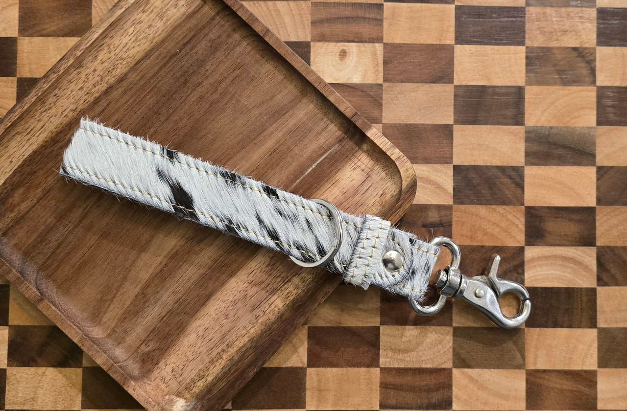 (Clearance) Myra Hair-on Hide Reversible Key Fob