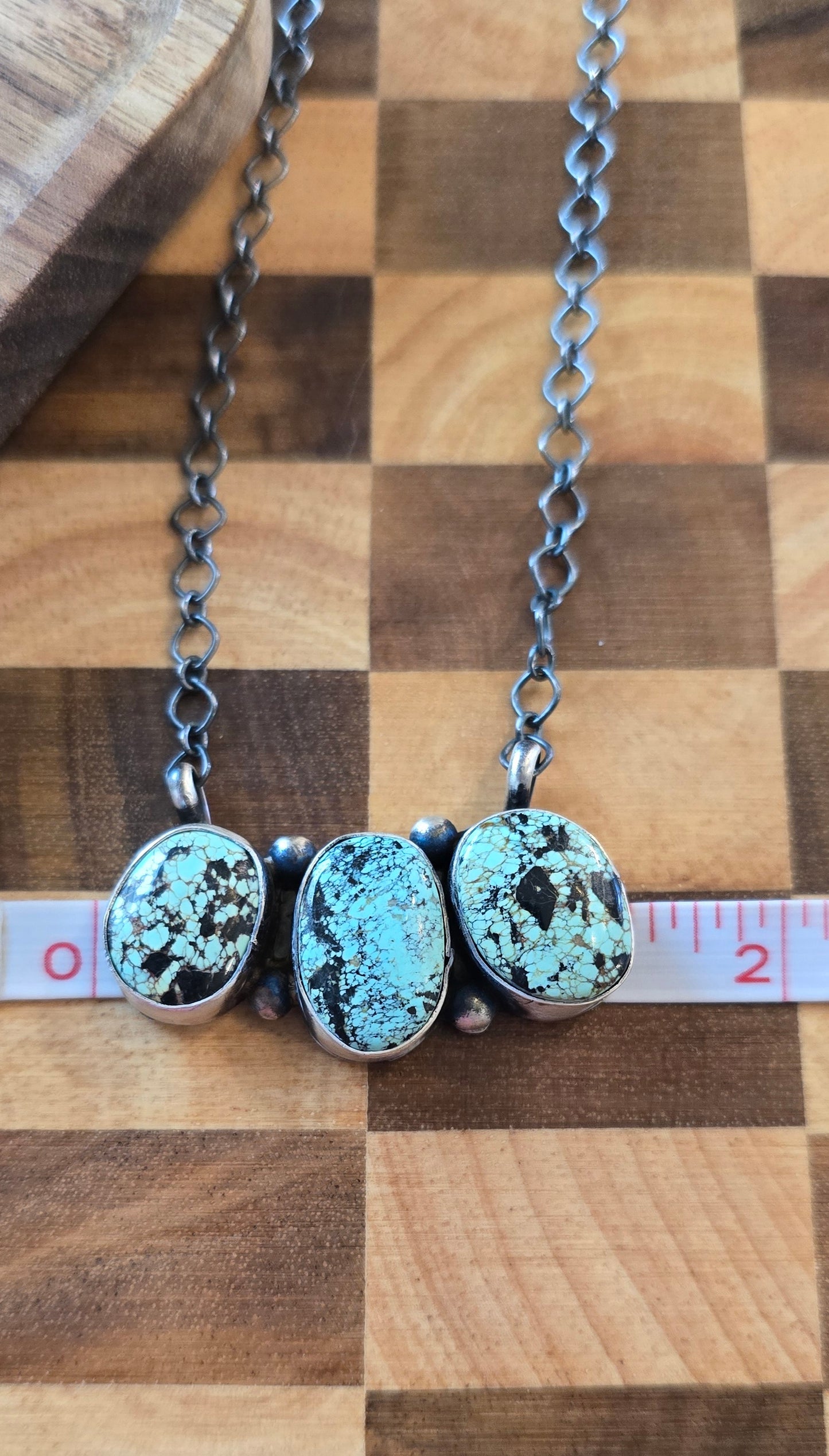 Black Jack and Sterling Necklace