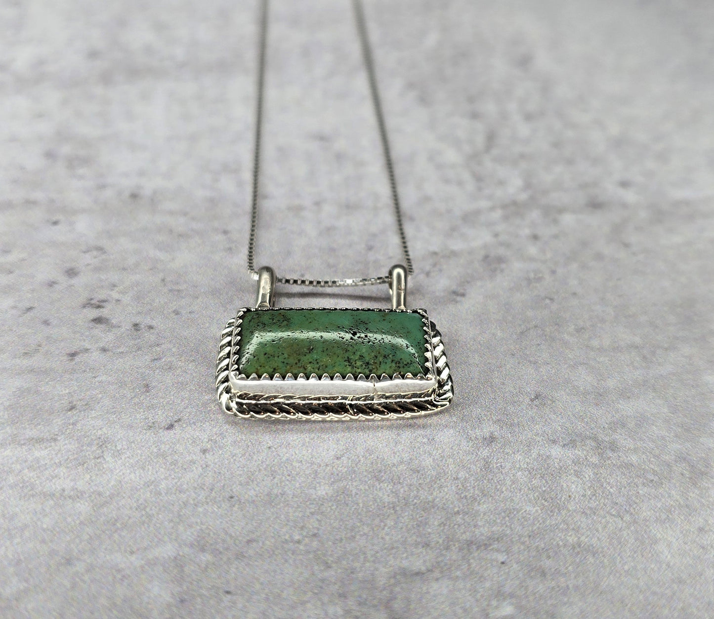 Kingman Turquoise and Sterling Necklace