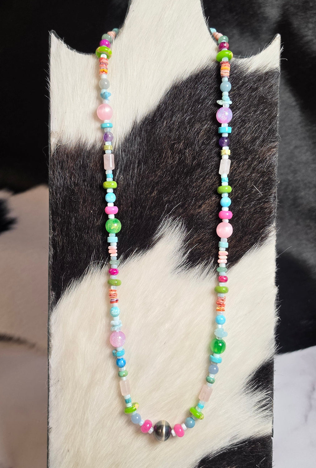 Dopamine Drop Necklace With Navajo Pearl 23-24 inch