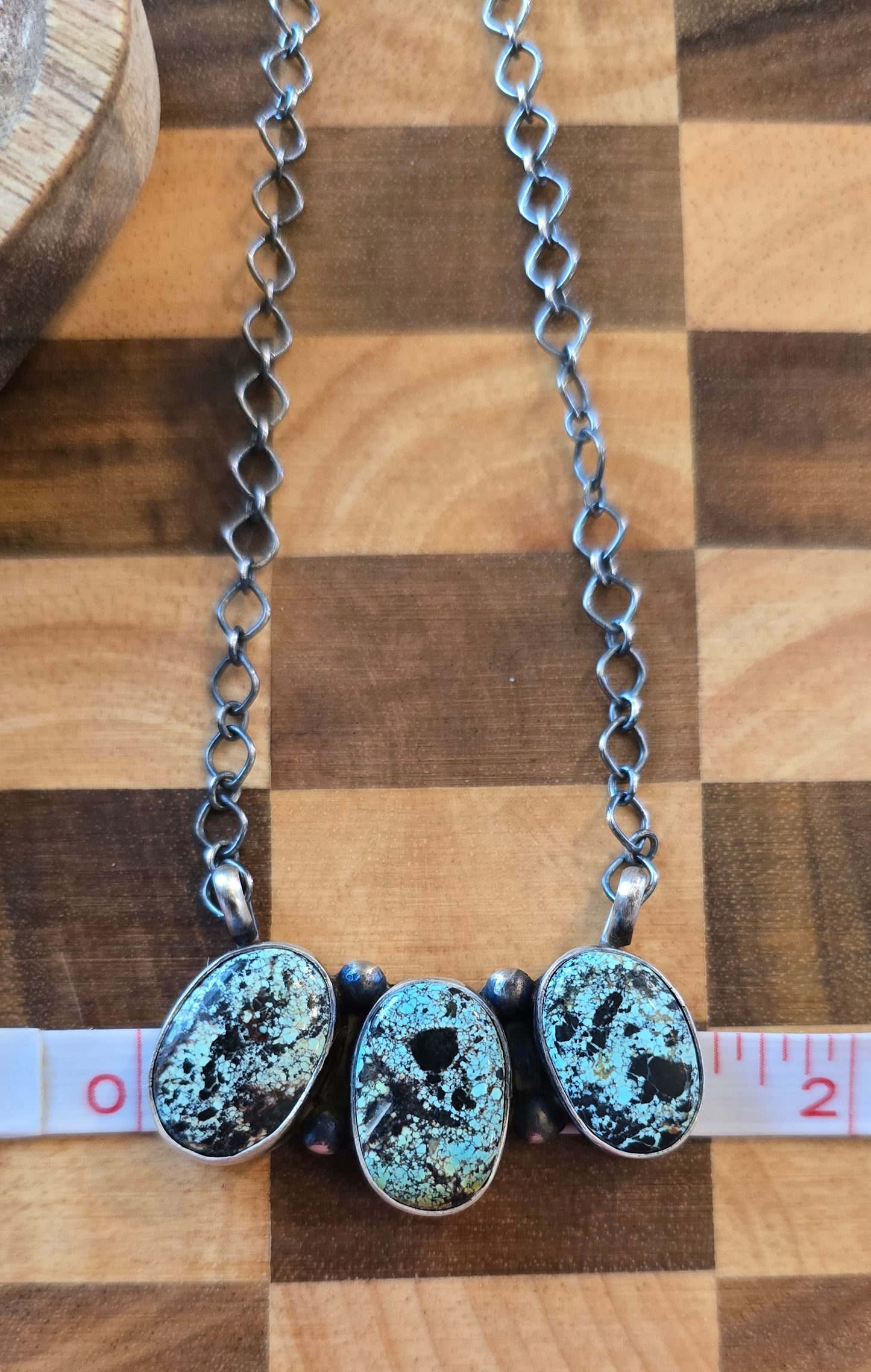 Black Jack and Sterling Necklace