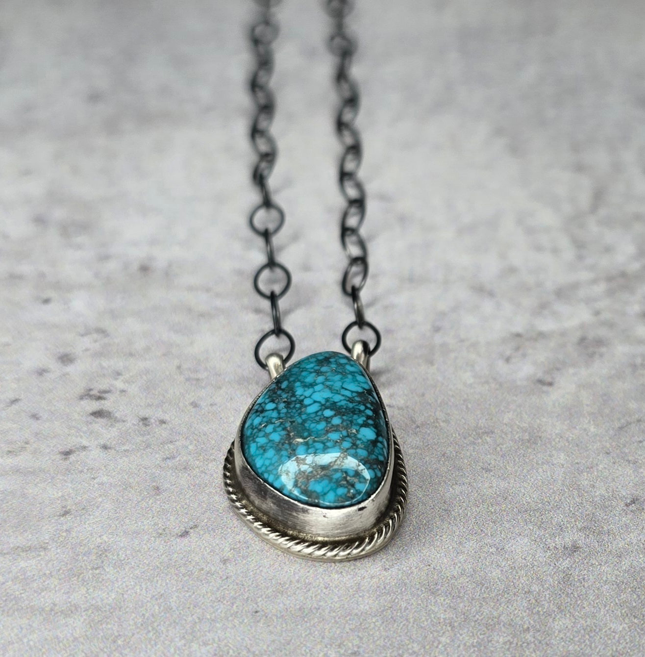 Kingman Turquoise and Sterling Necklace *Includes a FREE Gift With Purchase