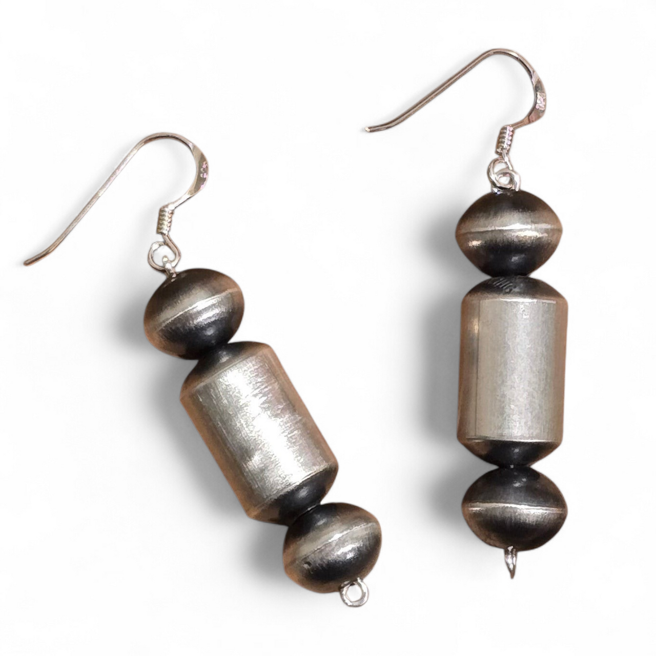 Preston Haley Navajo Pearl Barrel Bead Earrings