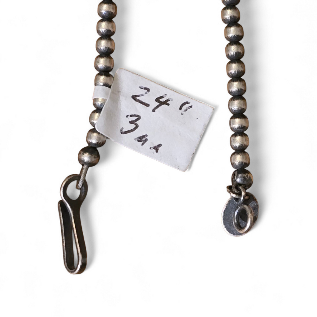 3mm Sterling Pearl Necklace (Various Lengths)