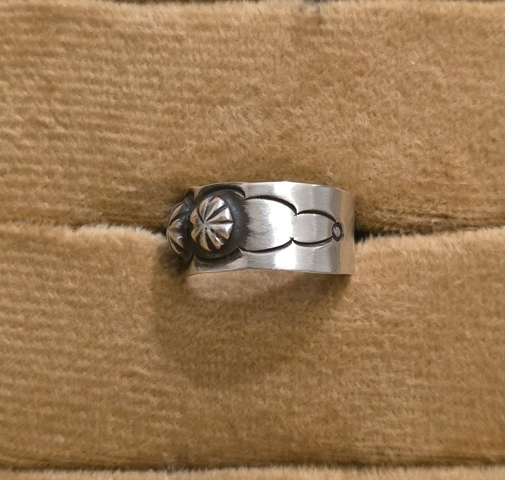 Clayton Chez Tsosie Sterling Concho Ring