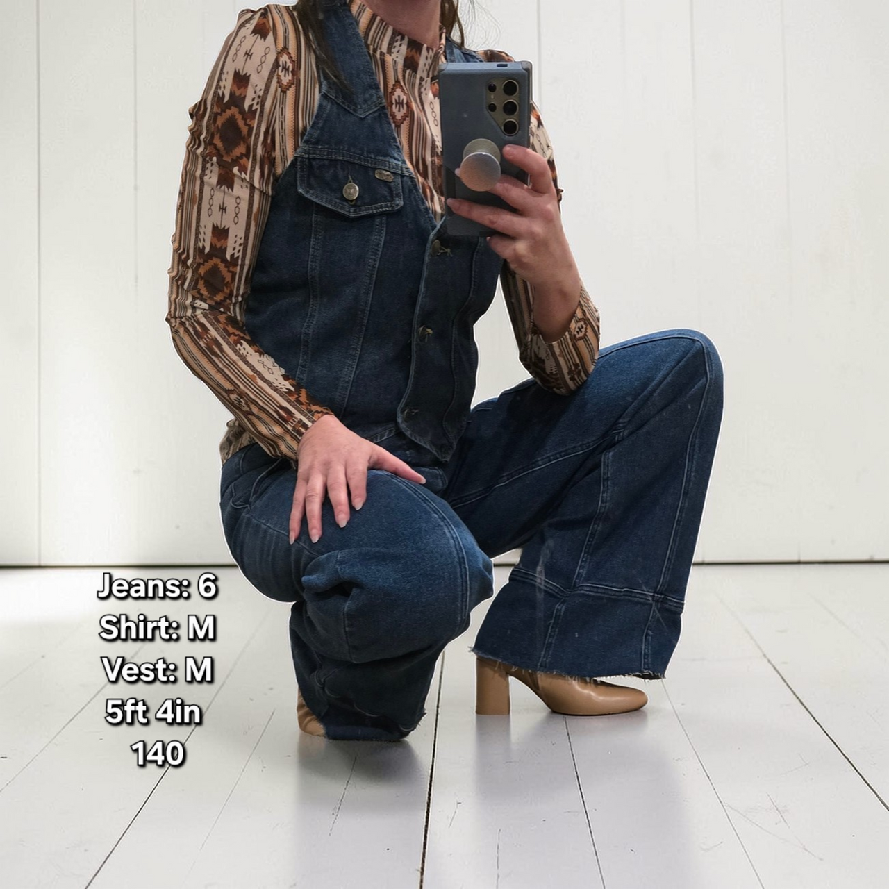 Denim Corset-style Vest *S-XL