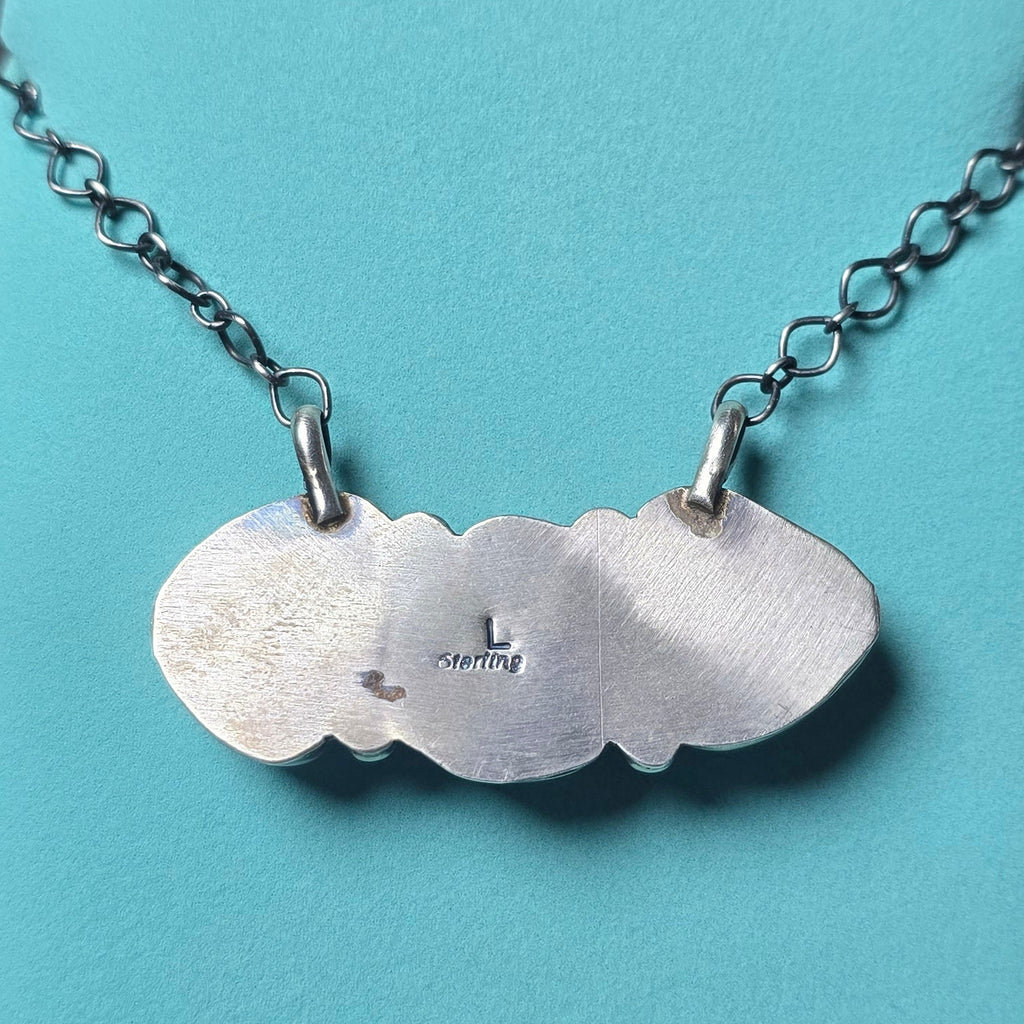 LeTricia Largo Golden Hills & Sterling Cluster Bar Necklace