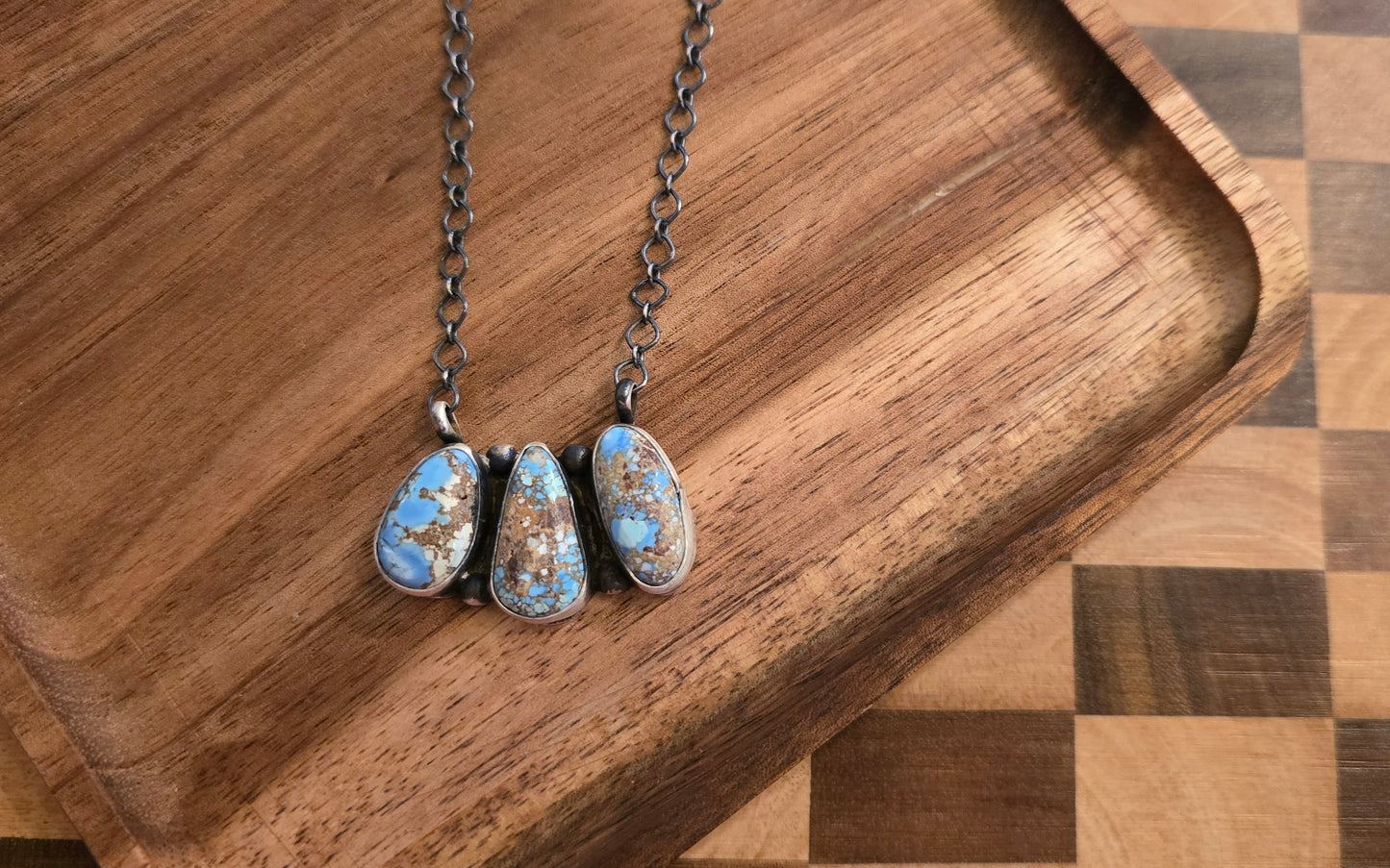 Golden Hills and Sterling Silver Necklace