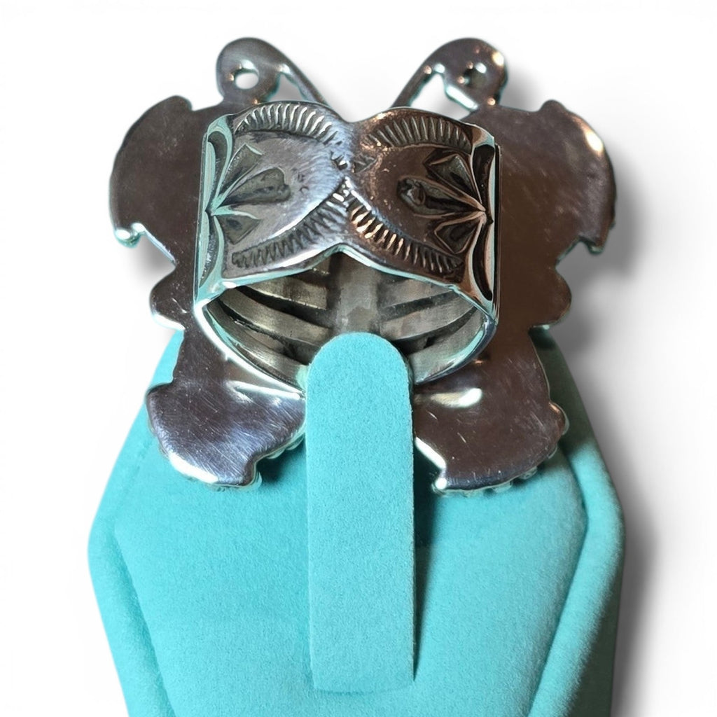 Golden Hills & Sterling Butterfly Ring Size 8