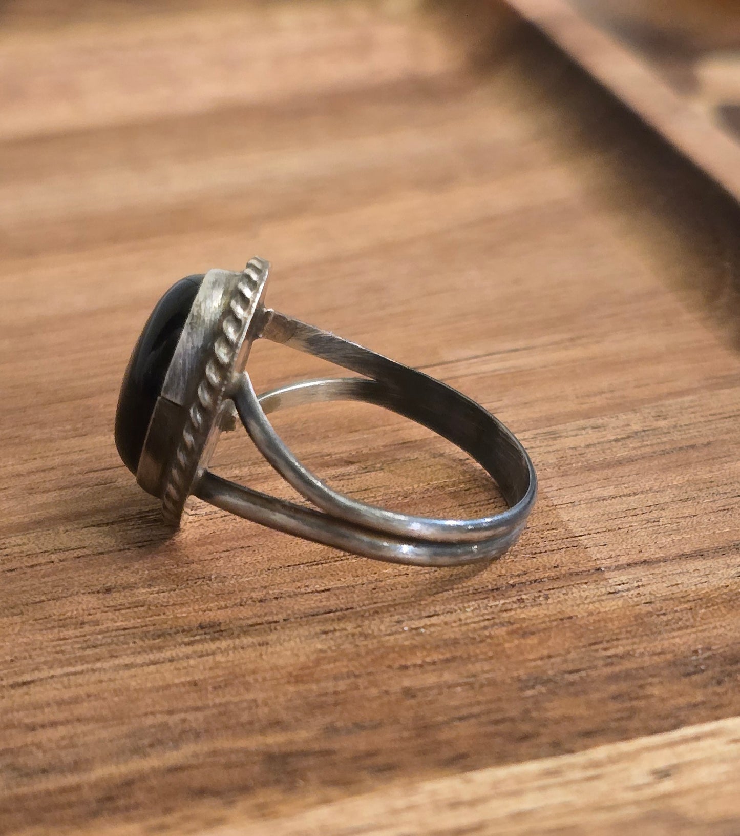 Black Onyx and Sterling Size 9