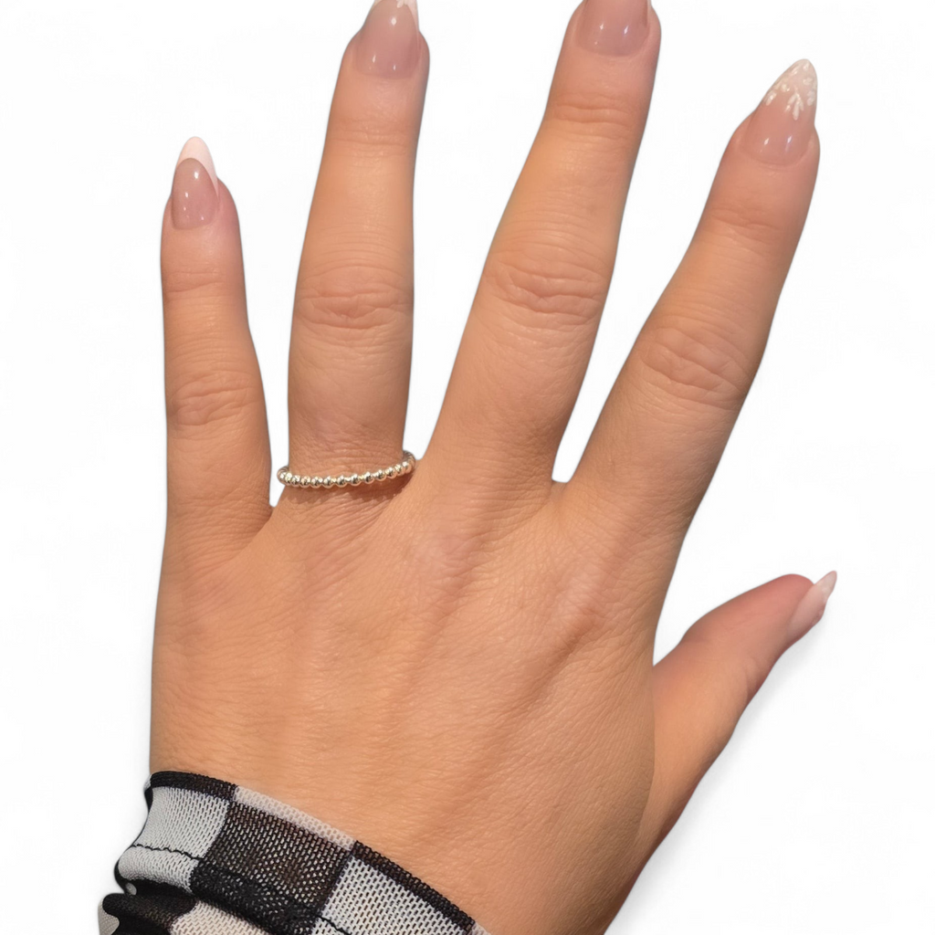 Sterling Ball Ring Sizes 7 & 7.75 (wholesale cost)