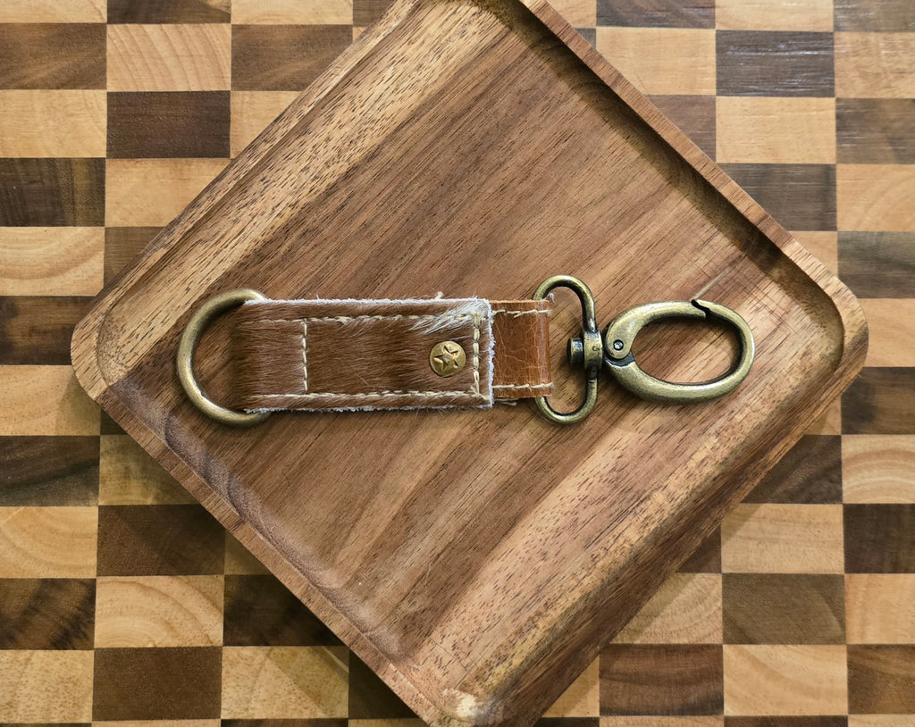 Myra Hair-on Hide Reversible Key Fob