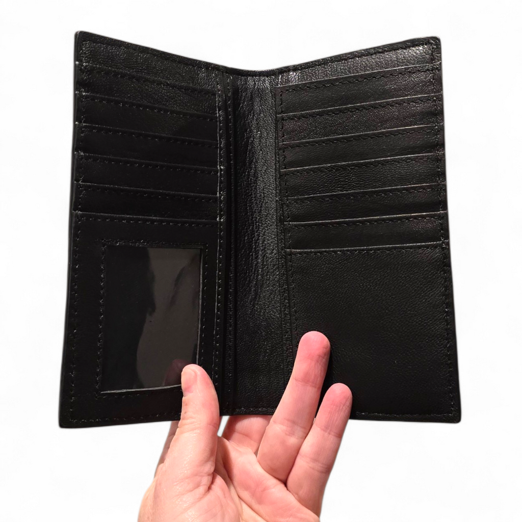 Tooled Leather & Hide Wallet (wholesale cost)