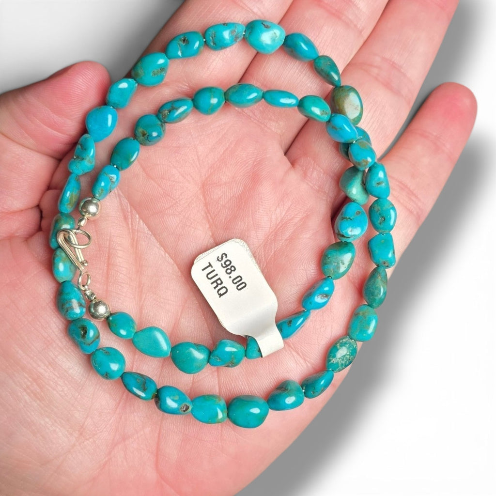 Kingman Turquoise & Sterling 16.25 inches